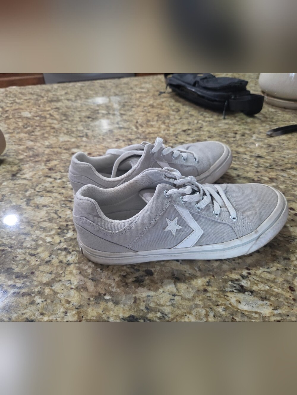 Converse One M Star Chevron Low-Top Sneakers in Light Gray